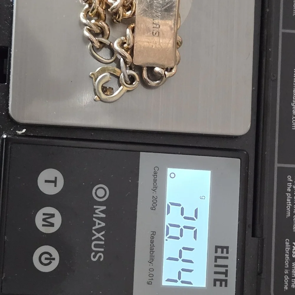 Vtg 1/20 12k G.F On Sterling Bracelet